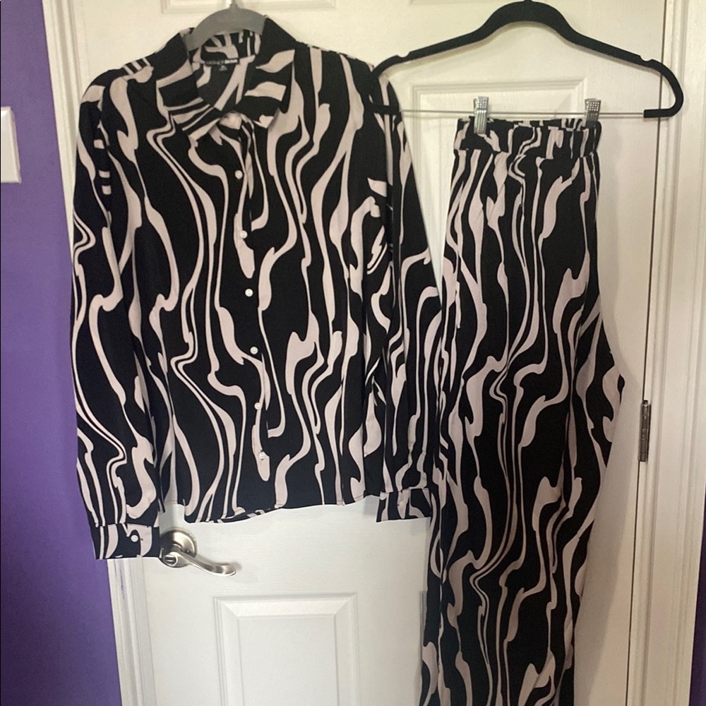 Stylish Black and White Women's Jumpsuit